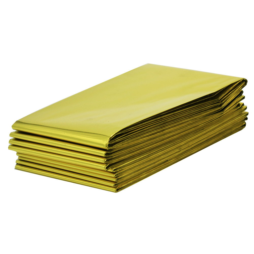 Outdoor Sun Protection Emergency Blanket Emergency Blanket Life Blanket Insulation Blanket Golden Reflective 210 * 130cm