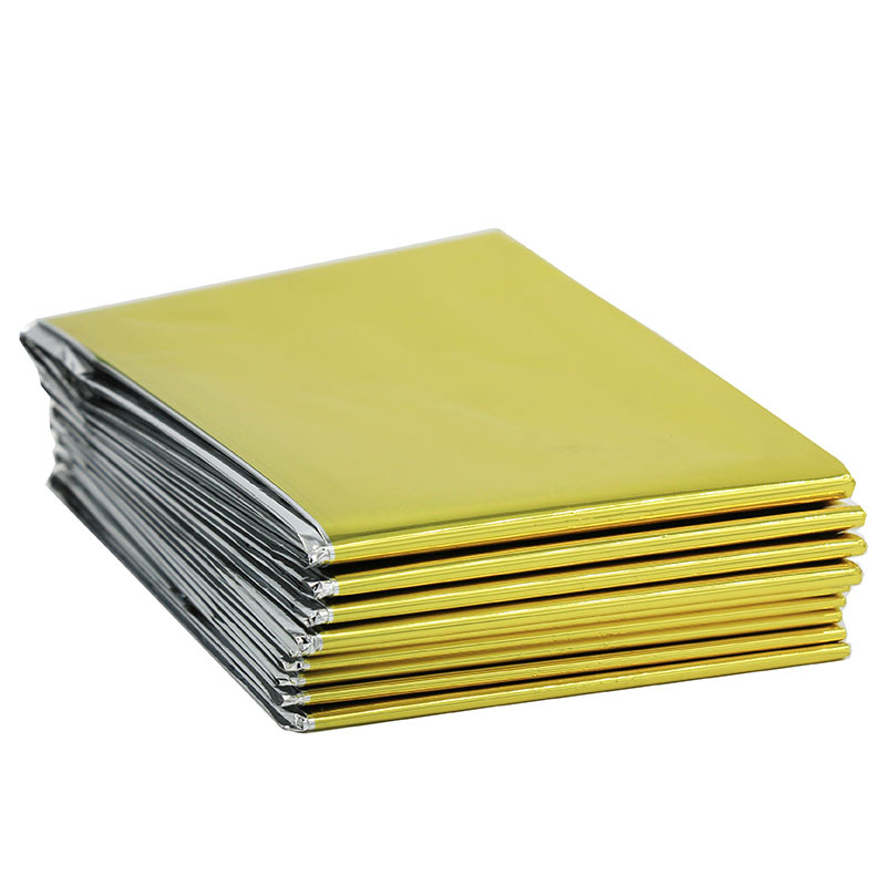 Outdoor Sun Protection Emergency Blanket Emergency Blanket Life Blanket Insulation Blanket Golden Reflective 210 * 130cm