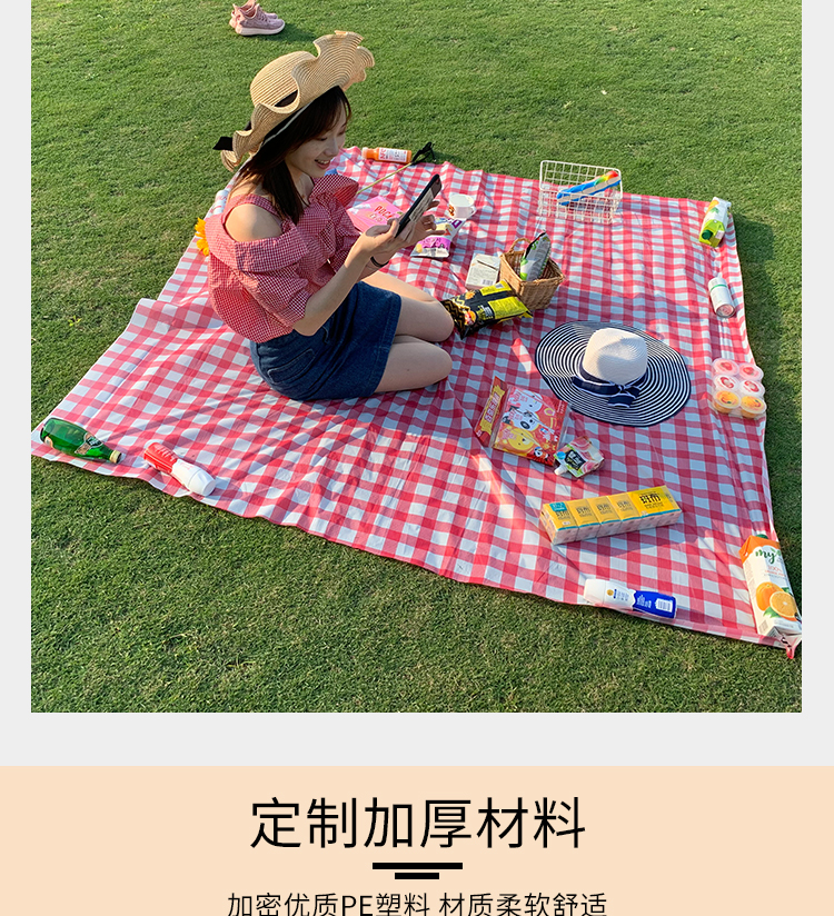Mat Outdoor Barbecue Waterproof Thickened Plastic Spring Outing Tablecloth Outing Tablecloth Ins Style Picnic Blanket Mat Outdoor Barbecue Waterproof Thickened Plastic Spring Outing Tablecloth Outing Tablecloth Ins Style Picnic Blanket