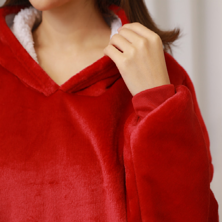 Lazy Pullover TV Blanket Outdoor Cold-Proof Clothes Hooded Fleece Thermal Clothes Lazy Blanket Lazy Pullover TV Blanket Outdoor Cold-Proof Clothes Hooded Fleece Thermal Clothes Lazy Blanket