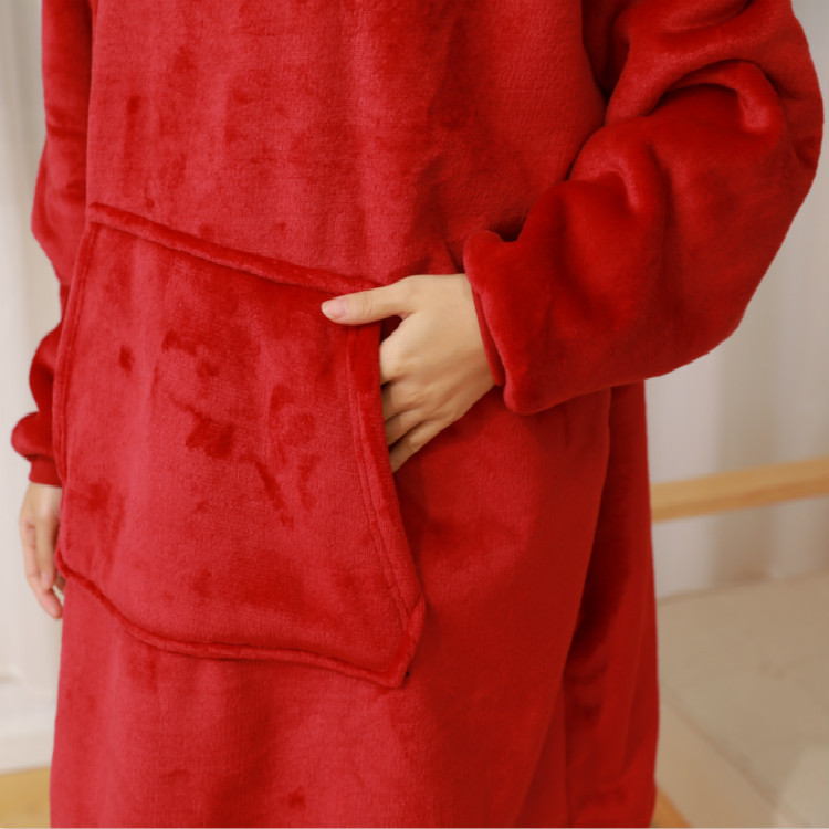 Lazy Pullover TV Blanket Outdoor Cold-Proof Clothes Hooded Fleece Thermal Clothes Lazy Blanket Lazy Pullover TV Blanket Outdoor Cold-Proof Clothes Hooded Fleece Thermal Clothes Lazy Blanket