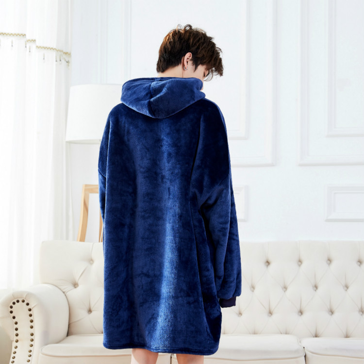 Lazy Pullover TV Blanket Outdoor Cold-Proof Clothes Hooded Fleece Thermal Clothes Lazy Blanket Lazy Pullover TV Blanket Outdoor Cold-Proof Clothes Hooded Fleece Thermal Clothes Lazy Blanket