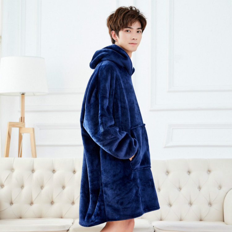 Lazy Pullover TV Blanket Outdoor Cold-Proof Clothes Hooded Fleece Thermal Clothes Lazy Blanket Lazy Pullover TV Blanket Outdoor Cold-Proof Clothes Hooded Fleece Thermal Clothes Lazy Blanket