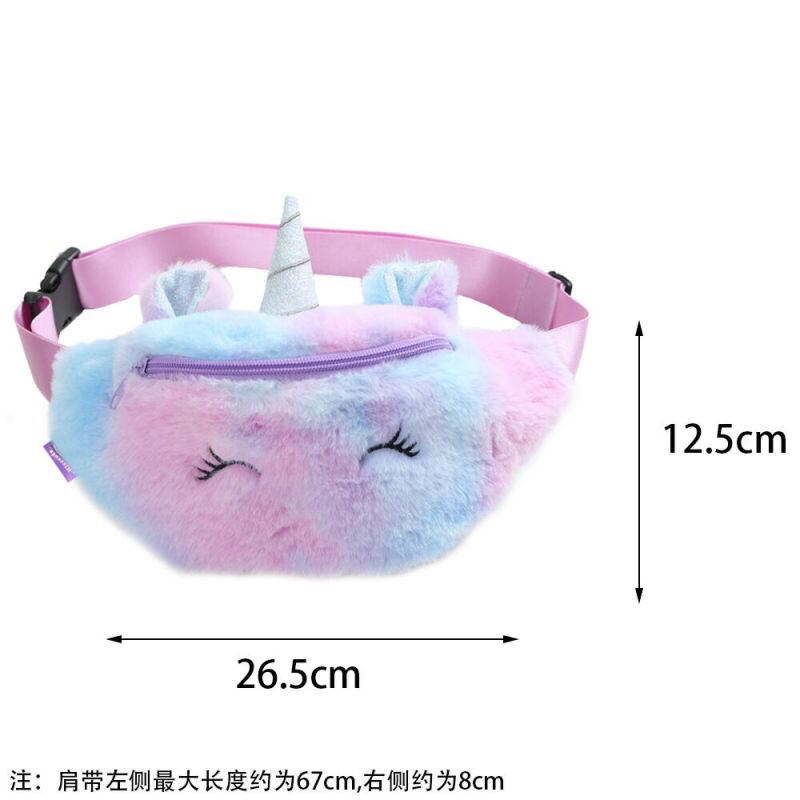 Plush Unicorn Waist Bag Unicorn Furry Waist Bag Cartoon Toy Bag Waist Bag Wallet Plush Unicorn Waist Bag Unicorn Furry Waist Bag Cartoon Toy Bag Waist Bag Wallet