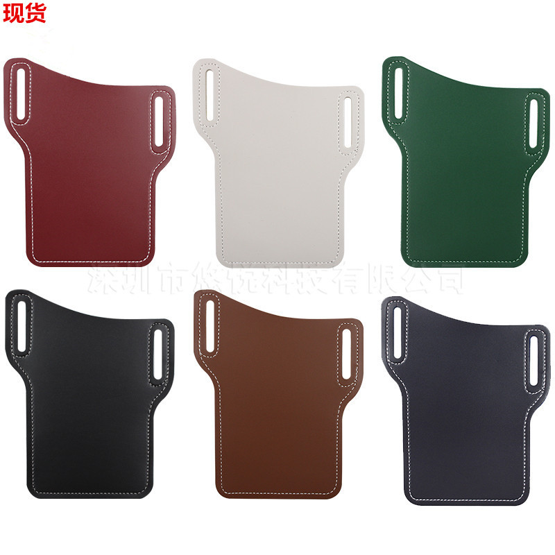 Outdoor Wrist Hanging Mobile Phone Bag Pu Mobile Phone Waist Bag Leather Case Portable AntiLost Cellphone Protection Bag