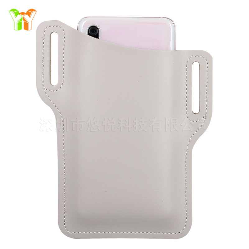 Outdoor Wrist Hanging Mobile Phone Bag Pu Mobile Phone Waist Bag Leather Case Portable AntiLost Cellphone Protection Bag