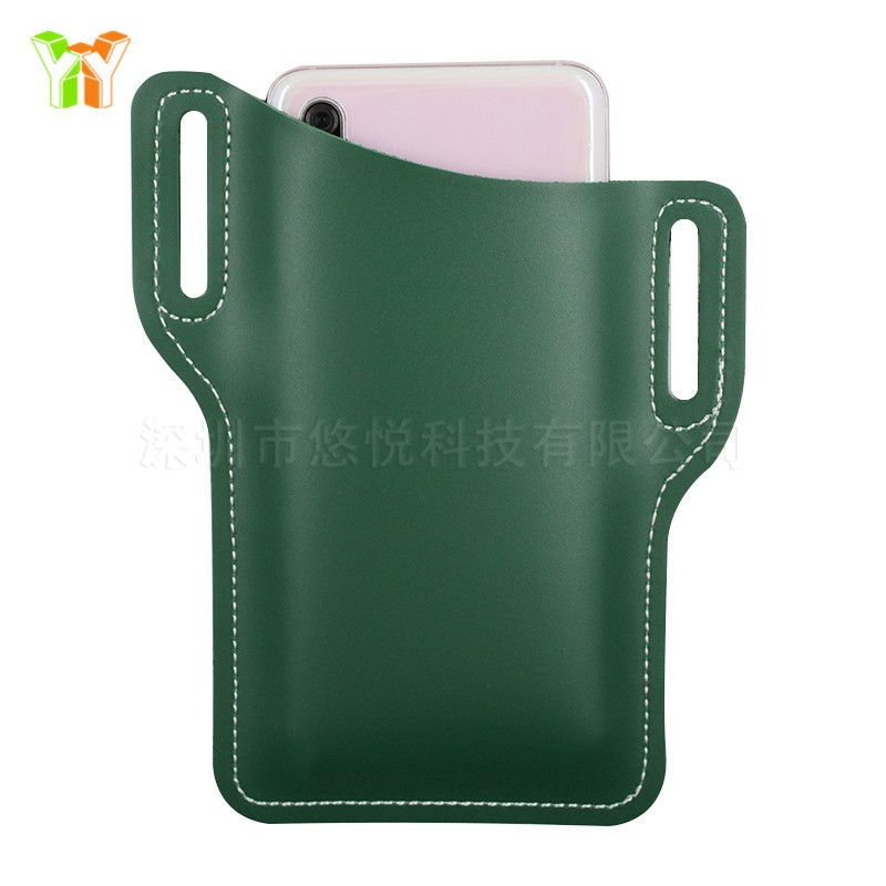 Outdoor Wrist Hanging Mobile Phone Bag Pu Mobile Phone Waist Bag Leather Case Portable AntiLost Cellphone Protection Bag