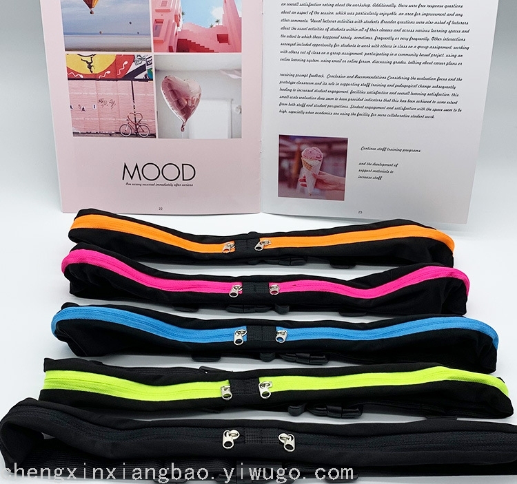 Sports Waist Bag Close-Fitting Mobile Phone Storage Night Running Outdoor Workout Elastic Lightweight Belt Bag Waist Bag