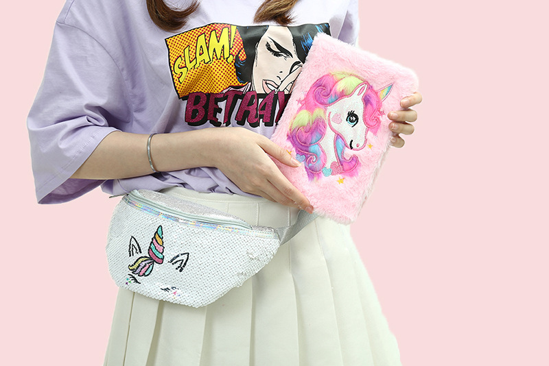 Unicorn Unicorn Waist Bag Student Cartoon Sequins Sports Waist Bag Mermaid Fashionable Cosmetic Bag Unicorn Unicorn Waist Bag Student Cartoon Sequins Sports Waist Bag Mermaid Fashionable Cosmetic Bag