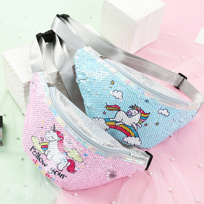 Unicorn Unicorn Waist Bag Student Cartoon Sequins Sports Waist Bag Mermaid Fashionable Cosmetic Bag Unicorn Unicorn Waist Bag Student Cartoon Sequins Sports Waist Bag Mermaid Fashionable Cosmetic Bag