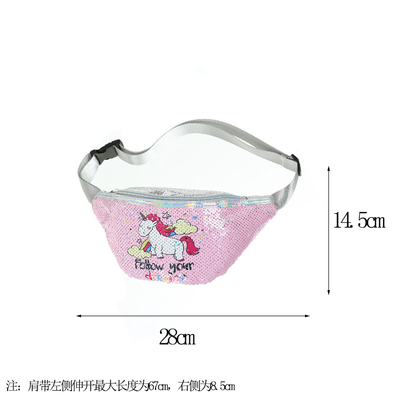 Unicorn Unicorn Waist Bag Student Cartoon Sequins Sports Waist Bag Mermaid Fashionable Cosmetic Bag Unicorn Unicorn Waist Bag Student Cartoon Sequins Sports Waist Bag Mermaid Fashionable Cosmetic Bag