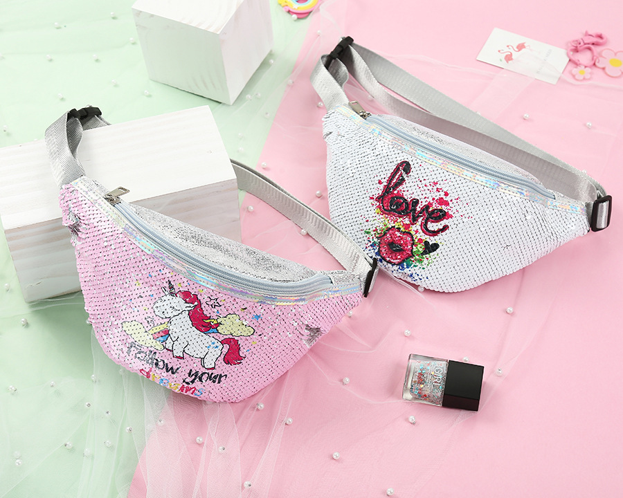 Unicorn Unicorn Waist Bag Student Cartoon Sequins Sports Waist Bag Mermaid Fashionable Cosmetic Bag Unicorn Unicorn Waist Bag Student Cartoon Sequins Sports Waist Bag Mermaid Fashionable Cosmetic Bag