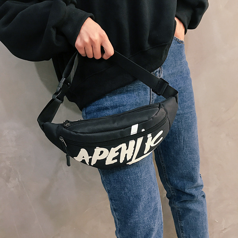Waist Bag for Women 2021 New Fashion Letters Nylon Messenger Bag Fashion Sports Outdoor Chest Bag Waist Bag for Women