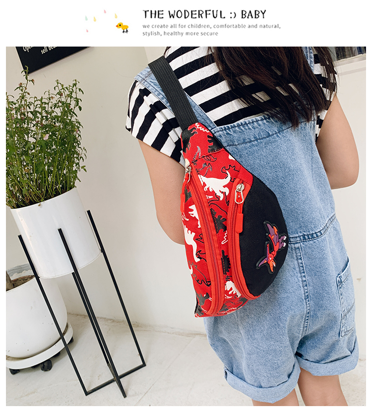 Factory Wholesale Kindergarten Baby New Cartoon Cute Dinosaur Waist Bag Boys and Girls Children Bag Crossbody Small Bag Factory Wholesale Kindergarten Baby New Cartoon Cute Dinosaur Waist Bag Boys and Girls Children Bag Crossbody Small Bag