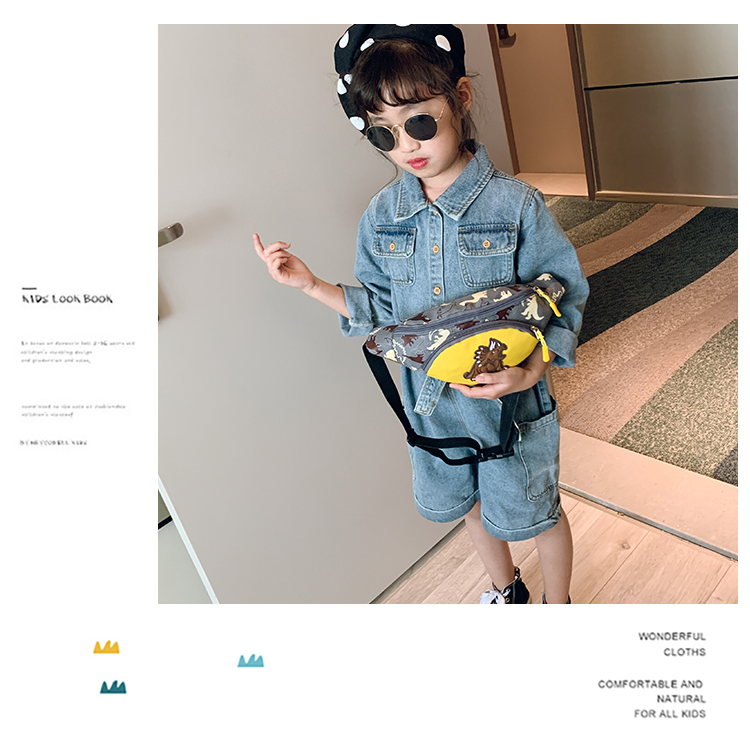 Factory Wholesale Kindergarten Baby New Cartoon Cute Dinosaur Waist Bag Boys and Girls Children Bag Crossbody Small Bag Factory Wholesale Kindergarten Baby New Cartoon Cute Dinosaur Waist Bag Boys and Girls Children Bag Crossbody Small Bag