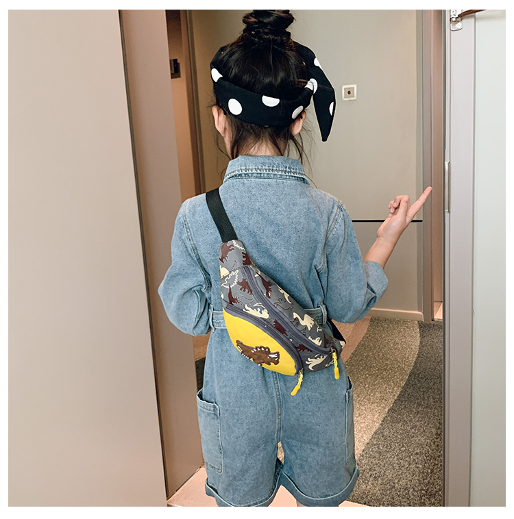 Factory Wholesale Kindergarten Baby New Cartoon Cute Dinosaur Waist Bag Boys and Girls Children Bag Crossbody Small Bag Factory Wholesale Kindergarten Baby New Cartoon Cute Dinosaur Waist Bag Boys and Girls Children Bag Crossbody Small Bag