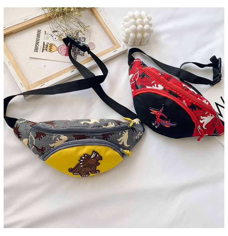 Factory Wholesale Kindergarten Baby New Cartoon Cute Dinosaur Waist Bag Boys and Girls Children Bag Crossbody Small Bag Factory Wholesale Kindergarten Baby New Cartoon Cute Dinosaur Waist Bag Boys and Girls Children Bag Crossbody Small Bag