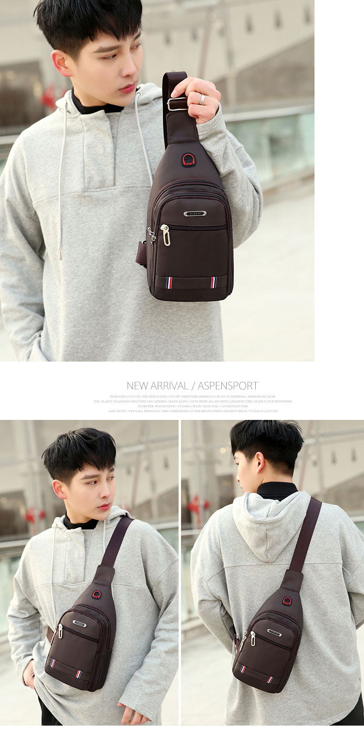 Bag 2020 New Trendy Korean Style Casual Waterproof Oxford Cloth Shoulder Messenger Bag Cross Body Chest Bag Waist Bag