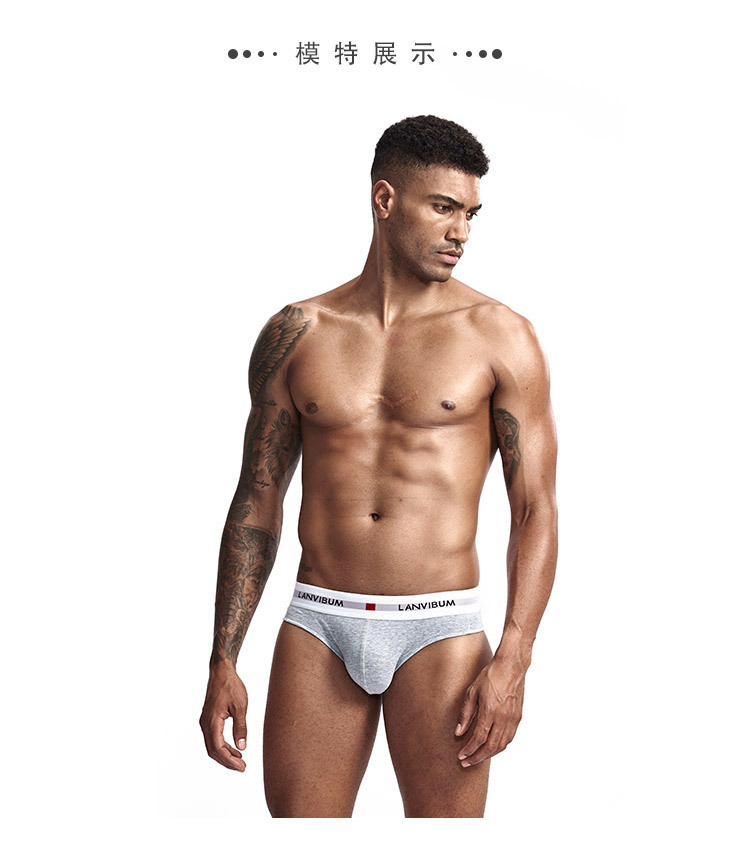 Lanvidum Men's Low Waist Underwear OEM Lycra Big Bag Sexy Underwear Men's Underwear