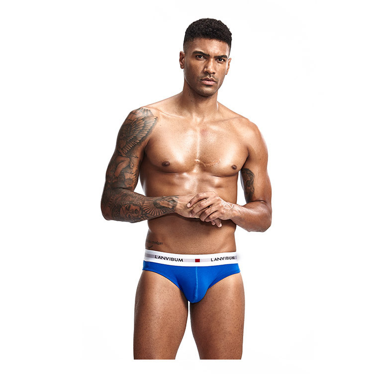 Lanvidum Men's Low Waist Underwear OEM Lycra Big Bag Sexy Underwear Men's Underwear