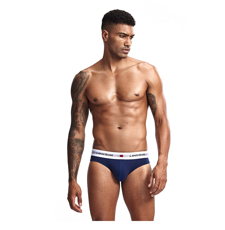 Lanvidum Men's Low Waist Underwear OEM Lycra Big Bag Sexy Underwear Men's Underwear