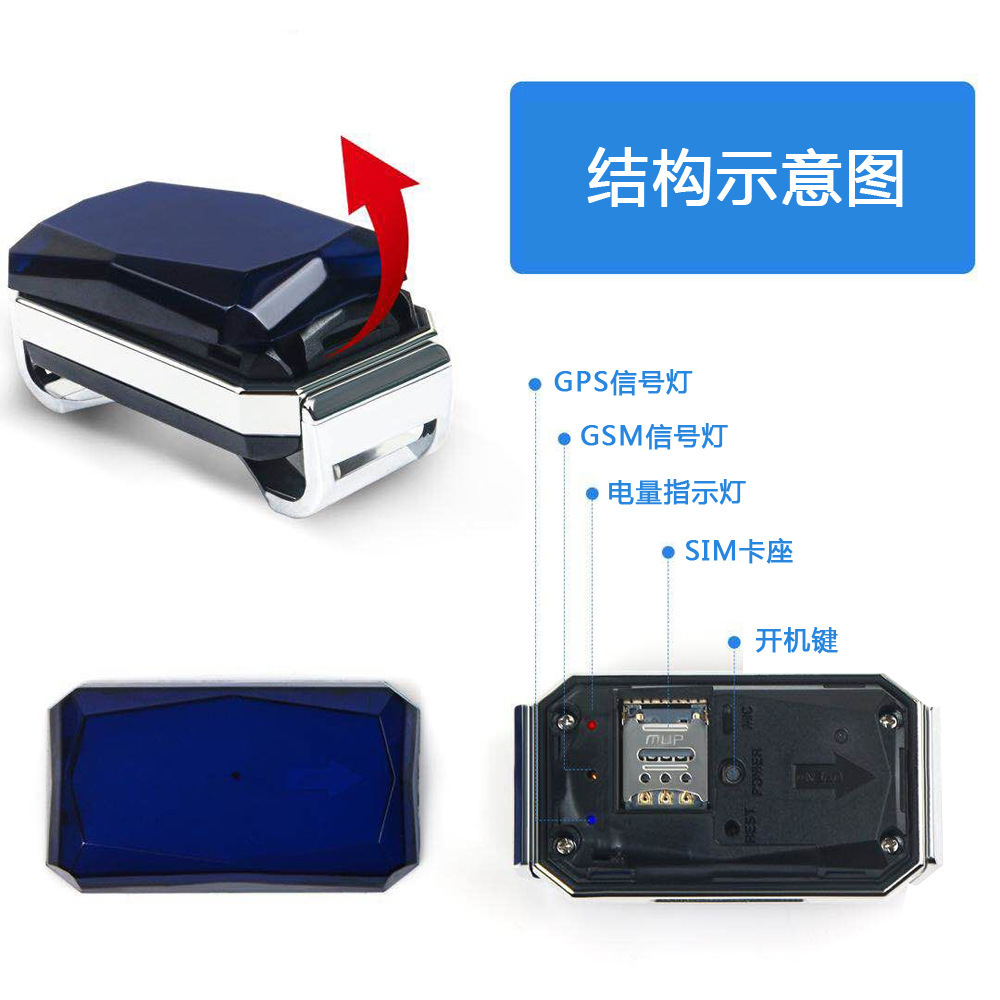 New Gem 67 Grade Waterproof Pets' GPS Locator Dog Cat Cattle Sheep Hunting Dog Tracking Anti-Lost New Gem 67 Grade Waterproof Pets' GPS Locator Dog Cat Cattle Sheep Hunting Dog Tracking Anti-Lost