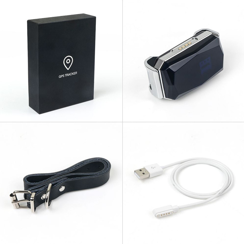 New Cool Gem IP67 Waterproof Pets&#039; GPS Locator Dog Cat Cattle Sheep Hunting Dog Tracking Anti-Lost