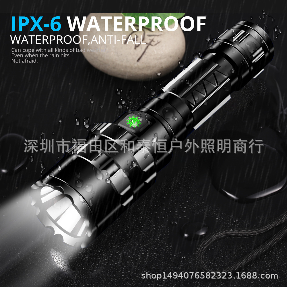 Cross-Border Hot L2 Flashlight USB Rechargeable Spotlight Mini Outdoor Hunting Lamp LED Power Torch Manufacturer Cross-Border Hot L2 Flashlight USB Rechargeable Spotlight Mini Outdoor Hunting Lamp LED Power Torch Manufacturer