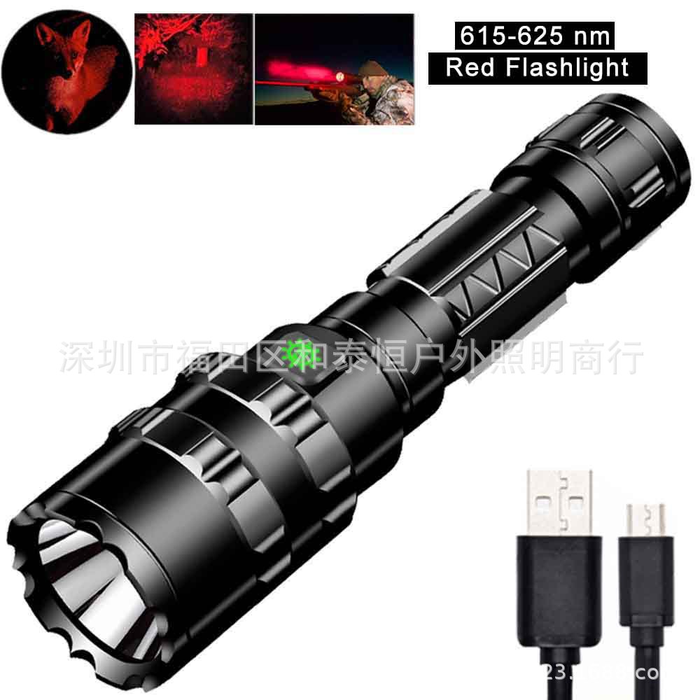 Cross-Border Hot L2 Flashlight USB Rechargeable Spotlight Mini Outdoor Hunting Lamp LED Power Torch Manufacturer Cross-Border Hot L2 Flashlight USB Rechargeable Spotlight Mini Outdoor Hunting Lamp LED Power Torch Manufacturer