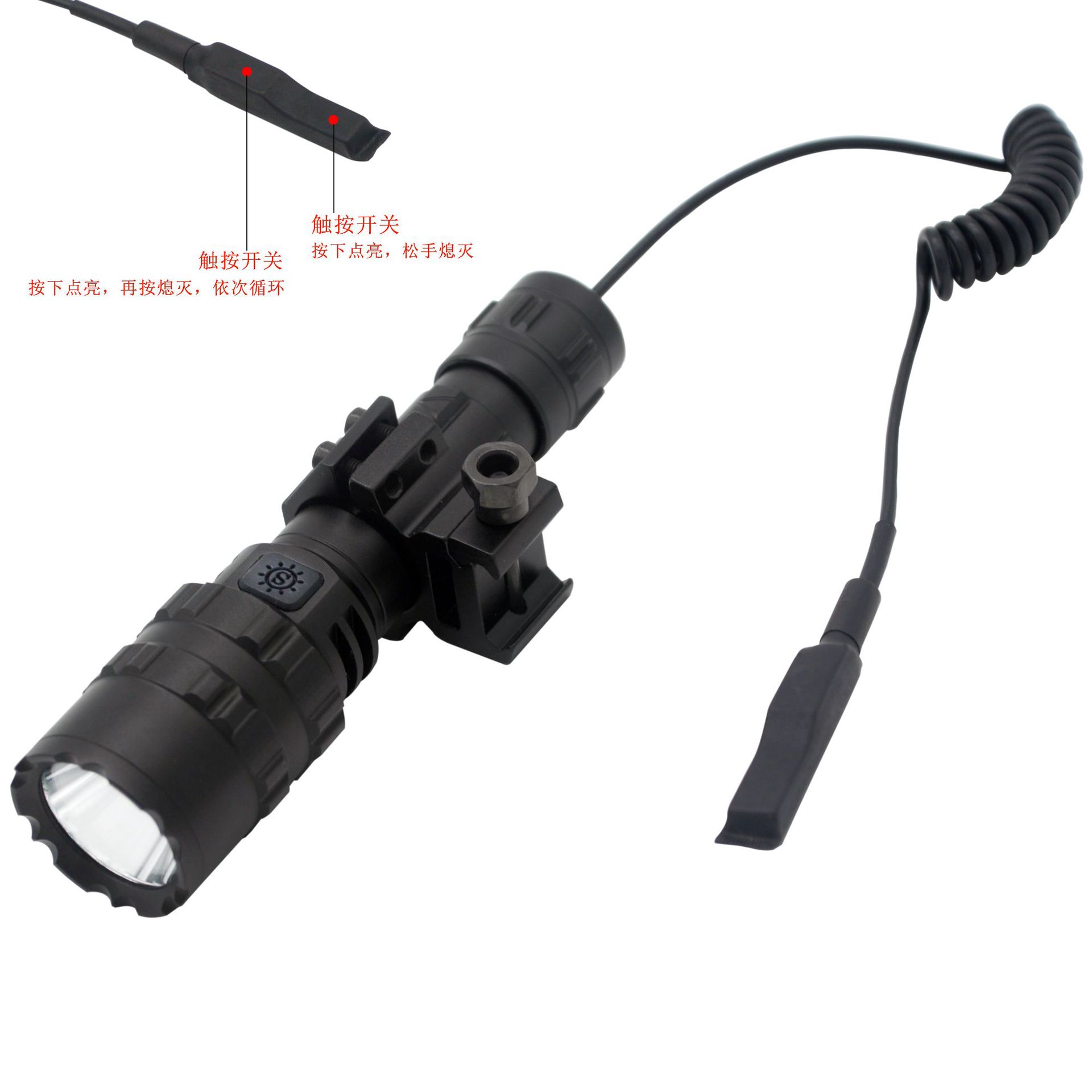 Cross-Border Hot L2 Flashlight USB Rechargeable Spotlight Mini Outdoor Hunting Lamp LED Power Torch Manufacturer Cross-Border Hot L2 Flashlight USB Rechargeable Spotlight Mini Outdoor Hunting Lamp LED Power Torch Manufacturer