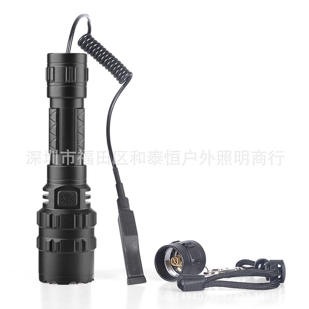 Cross-Border Hot L2 Flashlight USB Rechargeable Spotlight Mini Outdoor Hunting Lamp LED Power Torch Manufacturer Cross-Border Hot L2 Flashlight USB Rechargeable Spotlight Mini Outdoor Hunting Lamp LED Power Torch Manufacturer