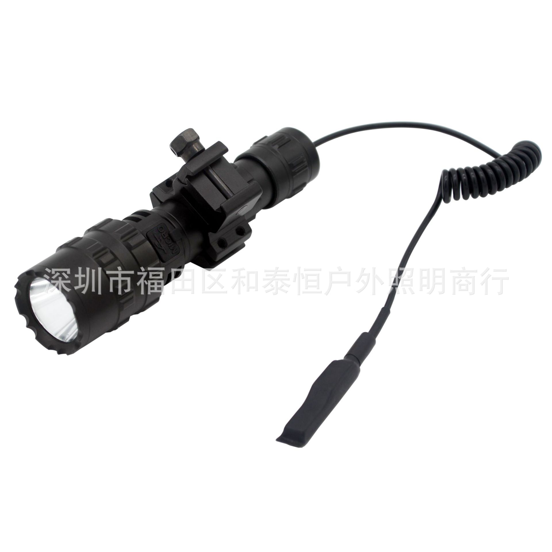 Cross-Border Hot L2 Flashlight USB Rechargeable Spotlight Mini Outdoor Hunting Lamp LED Power Torch Manufacturer Cross-Border Hot L2 Flashlight USB Rechargeable Spotlight Mini Outdoor Hunting Lamp LED Power Torch Manufacturer