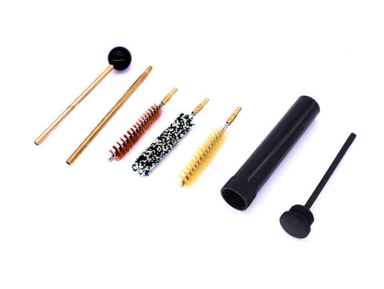Hot Sale Pistol Hunting Gun Cleaning Tool Kit Accessories Rifle Gun Brush Mop Storage Handle for cal 38 357 9mm 