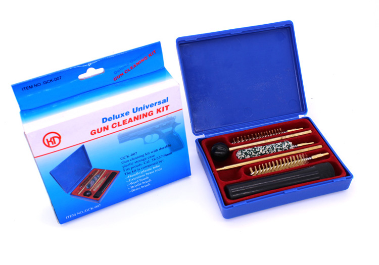 Hot Sale Pistol Hunting Gun Cleaning Tool Kit Accessories Rifle Gun Brush Mop Storage Handle for cal 38 357 9mm 