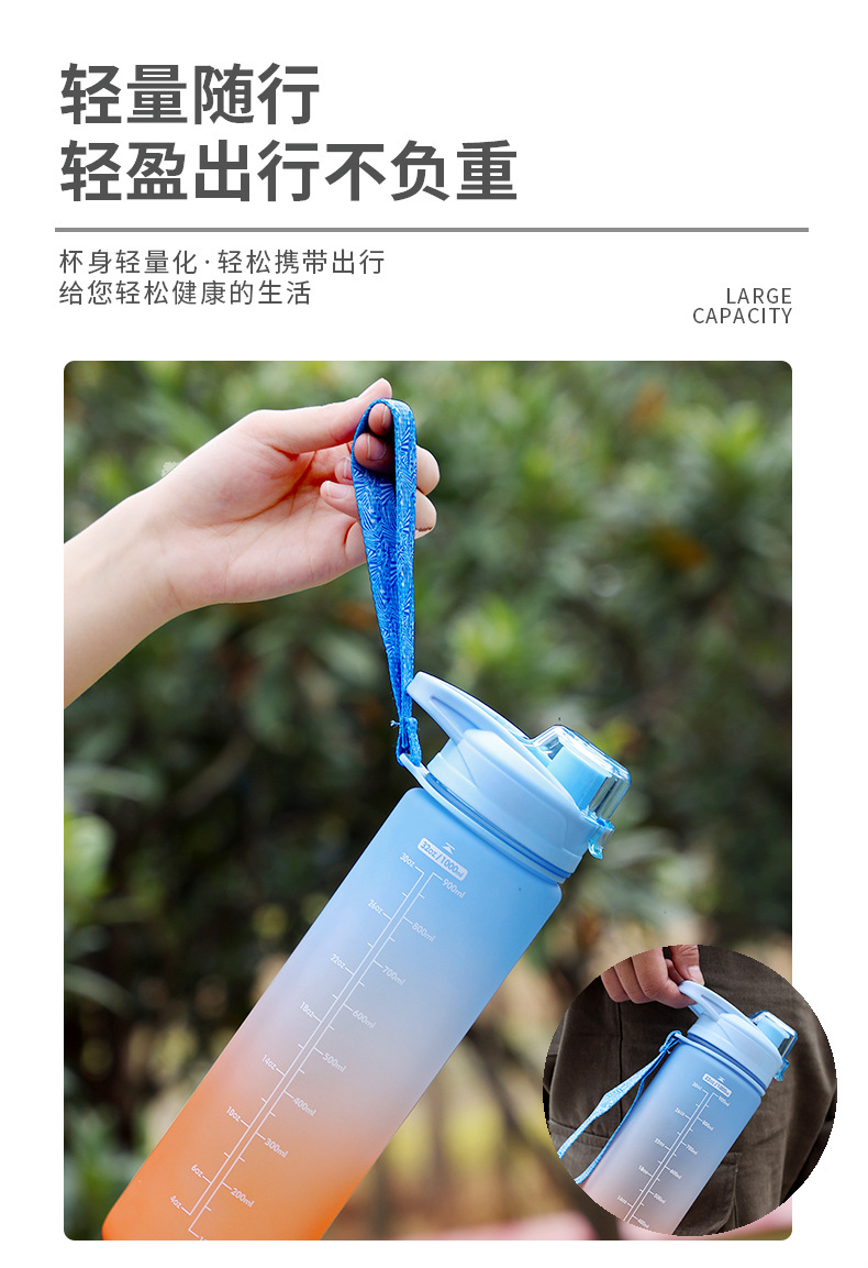 Amazon Summer Large Capacity Plastic Cup Gradient Frosted Sports Cup Female Male Cup Student Portable Sports Bottle Amazon Summer Large Capacity Plastic Cup Gradient Frosted Sports Cup Female Male Cup Student Portable Sports Bottle