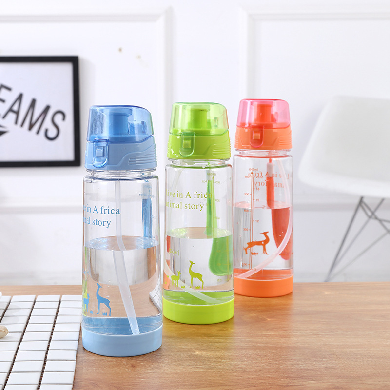 New Creative Sports Cup outdoor Portable Space Cup Large capacity Portable Plastic Straws Custom Gift Cup