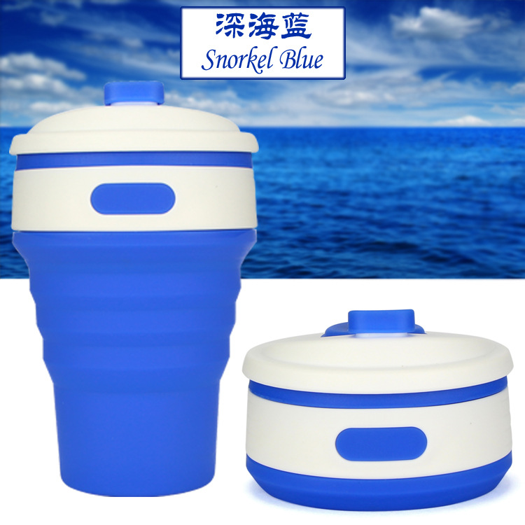 Creative gift folding silicone coffee cup hot style daily life sports cup thermos cup