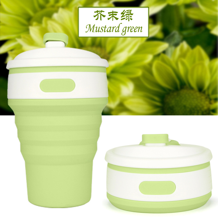 Creative gift folding silicone coffee cup hot style daily life sports cup thermos cup Creative gift folding silicone coffee cup hot style daily life sports cup thermos cup