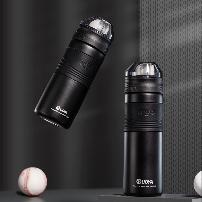 Noah Spring Cover Thermos Cup Creative Back Open Straight Drink Cup Student Sports Cup Portable Outdoor Handy Cup