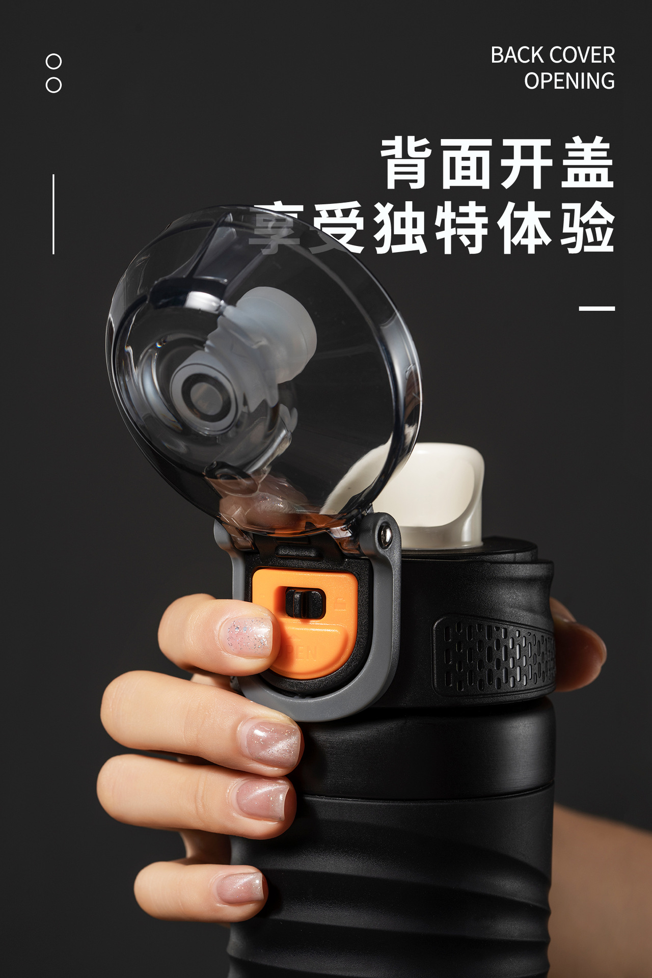 Noah Spring Cover Thermos Cup Creative Back Open Straight Drink Cup Student Sports Cup Portable Outdoor Handy Cup Noah Spring Cover Thermos Cup Creative Back Open Straight Drink Cup Student Sports Cup Portable Outdoor Handy Cup