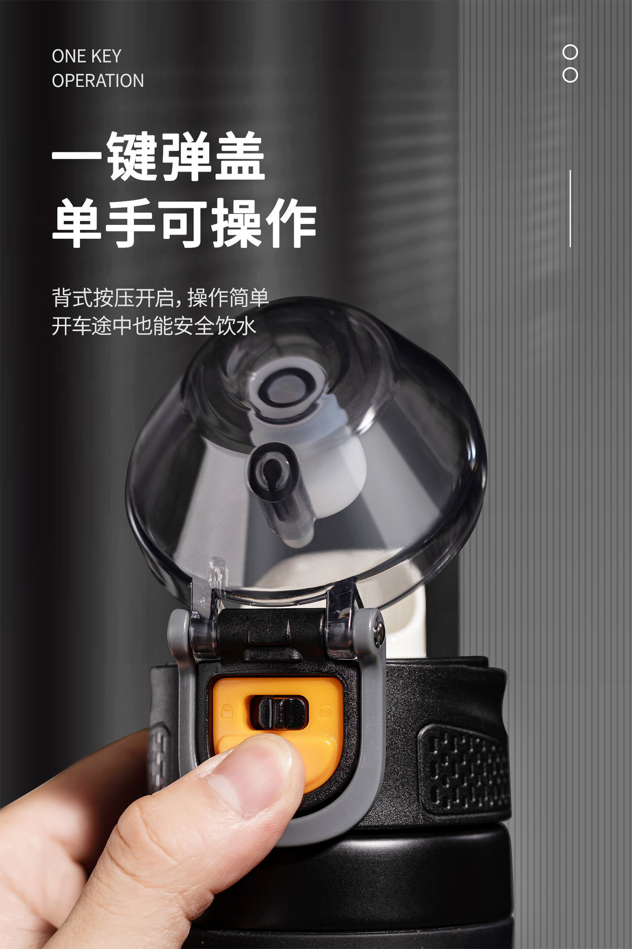 Noah Spring Cover Thermos Cup Creative Back Open Straight Drink Cup Student Sports Cup Portable Outdoor Handy Cup Noah Spring Cover Thermos Cup Creative Back Open Straight Drink Cup Student Sports Cup Portable Outdoor Handy Cup