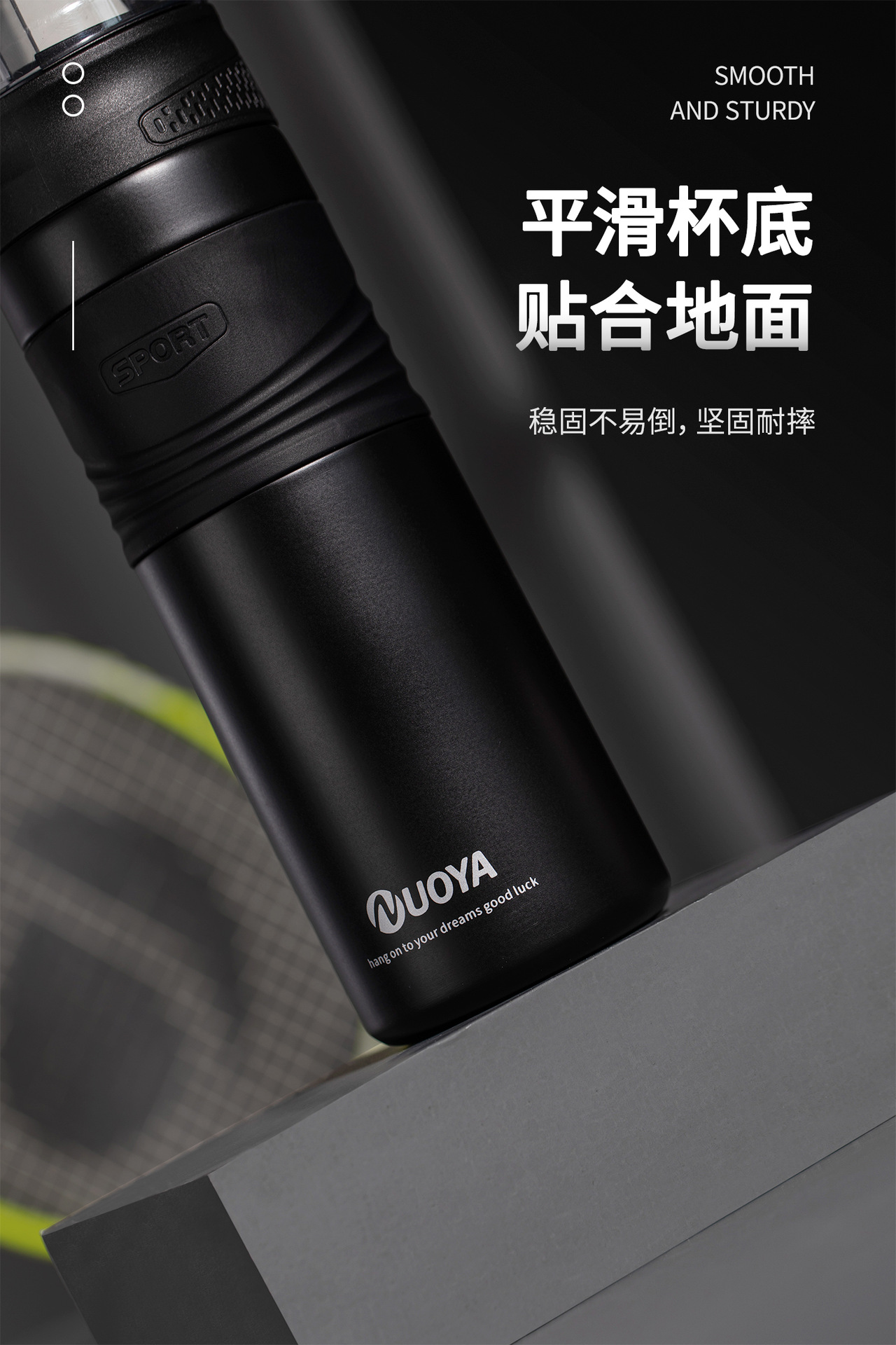 Noah Spring Cover Thermos Cup Creative Back Open Straight Drink Cup Student Sports Cup Portable Outdoor Handy Cup Noah Spring Cover Thermos Cup Creative Back Open Straight Drink Cup Student Sports Cup Portable Outdoor Handy Cup