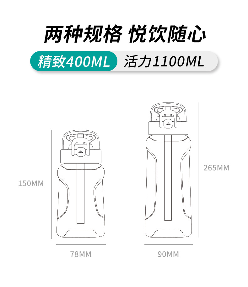 Douyin Network Red Hot Cup High Temperature Resistant Women's Sports Cup Fitness Kettle Straw Cup Wholesale Douyin Network Red Hot Cup High Temperature Resistant Women's Sports Cup Fitness Kettle Straw Cup Wholesale
