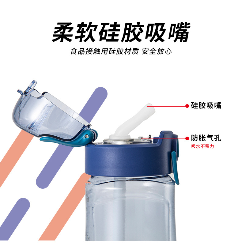 Douyin Network Red Hot Cup High Temperature Resistant Women's Sports Cup Fitness Kettle Straw Cup Wholesale Douyin Network Red Hot Cup High Temperature Resistant Women's Sports Cup Fitness Kettle Straw Cup Wholesale