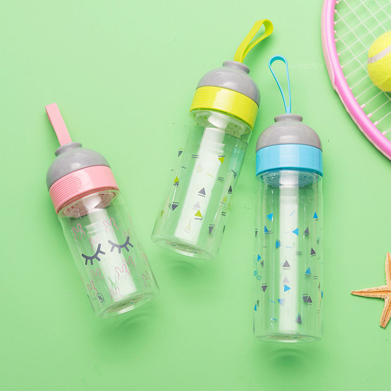 Manufacturers supply 500ml Sports Cup Outdoor Portable Kettle New Popular Plastic Cup Advertising Gift Cup