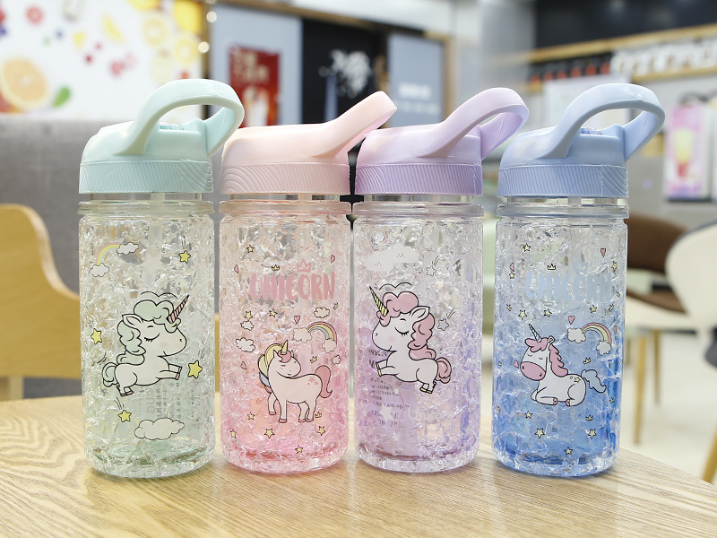 Manufacturers direct cartoon fashion unicorn summer ice cup portable schoolgirl drinking cup sports cup Manufacturers direct cartoon fashion unicorn summer ice cup portable schoolgirl drinking cup sports cup
