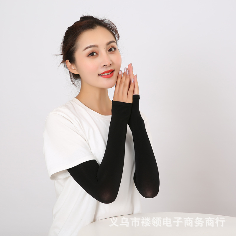 Summer ice sleeve radiant ice silk unisex cycling uv protection arm ice sleeve wholesale