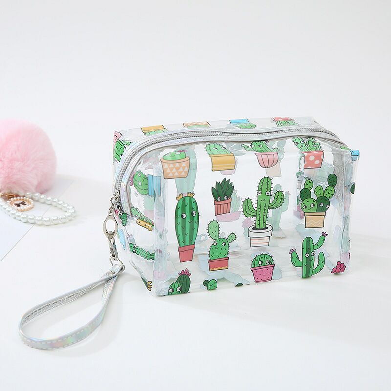 2019 cartoon transparent makeup bag arm-held flamingo transparent wash bag ladies transparent pillow bag 2019 cartoon transparent makeup bag arm-held flamingo transparent wash bag ladies transparent pillow bag