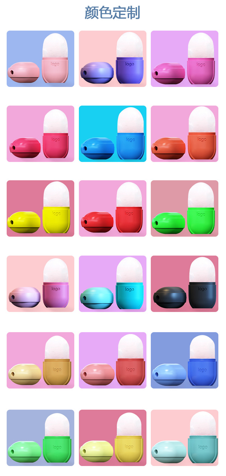 Foreign Trade Cross-Border New Face Massage Ice Tray Ice Roller Eye Bag Clavicle Arm Thigh Ice Roller Foreign Trade Cross-Border New Face Massage Ice Tray Ice Roller Eye Bag Clavicle Arm Thigh Ice Roller