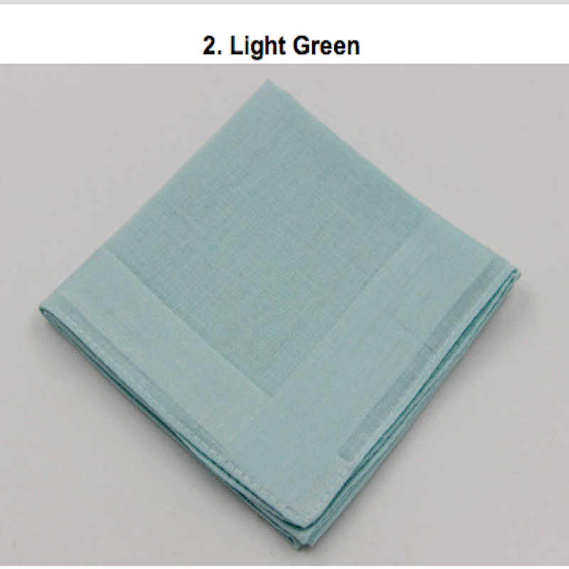 Cold tone pure color 100% cotton woven stripe Handkerchief square towel